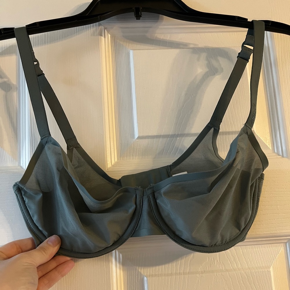 Smoothez Aerie Mesh Unlined Bra Green 32DDD/32F